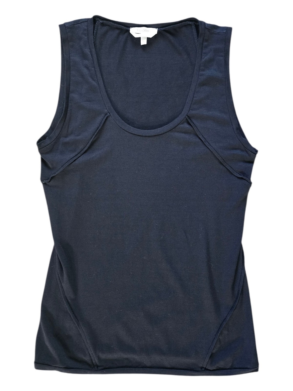 MaxMara Black Scoop Neck Tank
